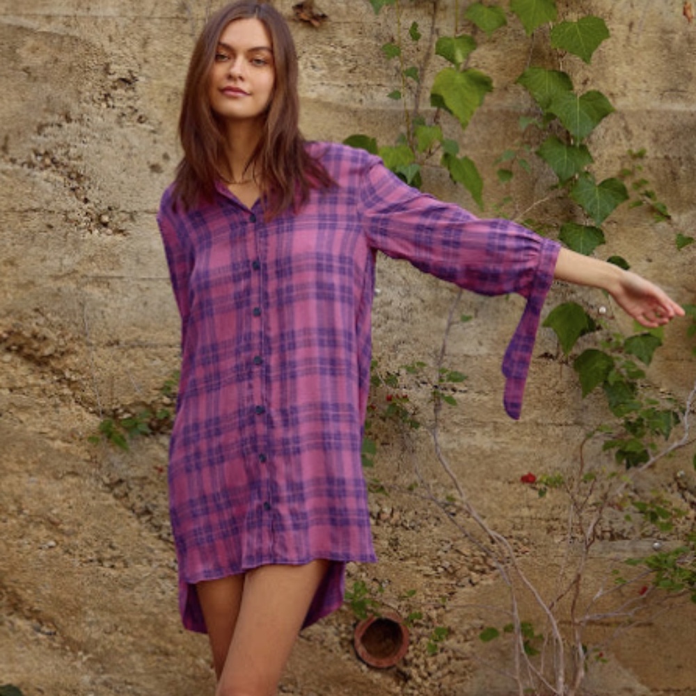 Self Contrast Blair Shirt Dress